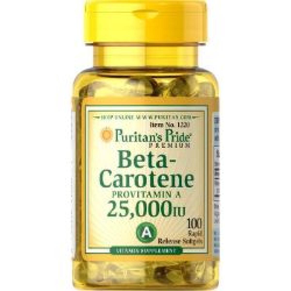 Beta-Carotene 25,000 IU 100 Soft Gels