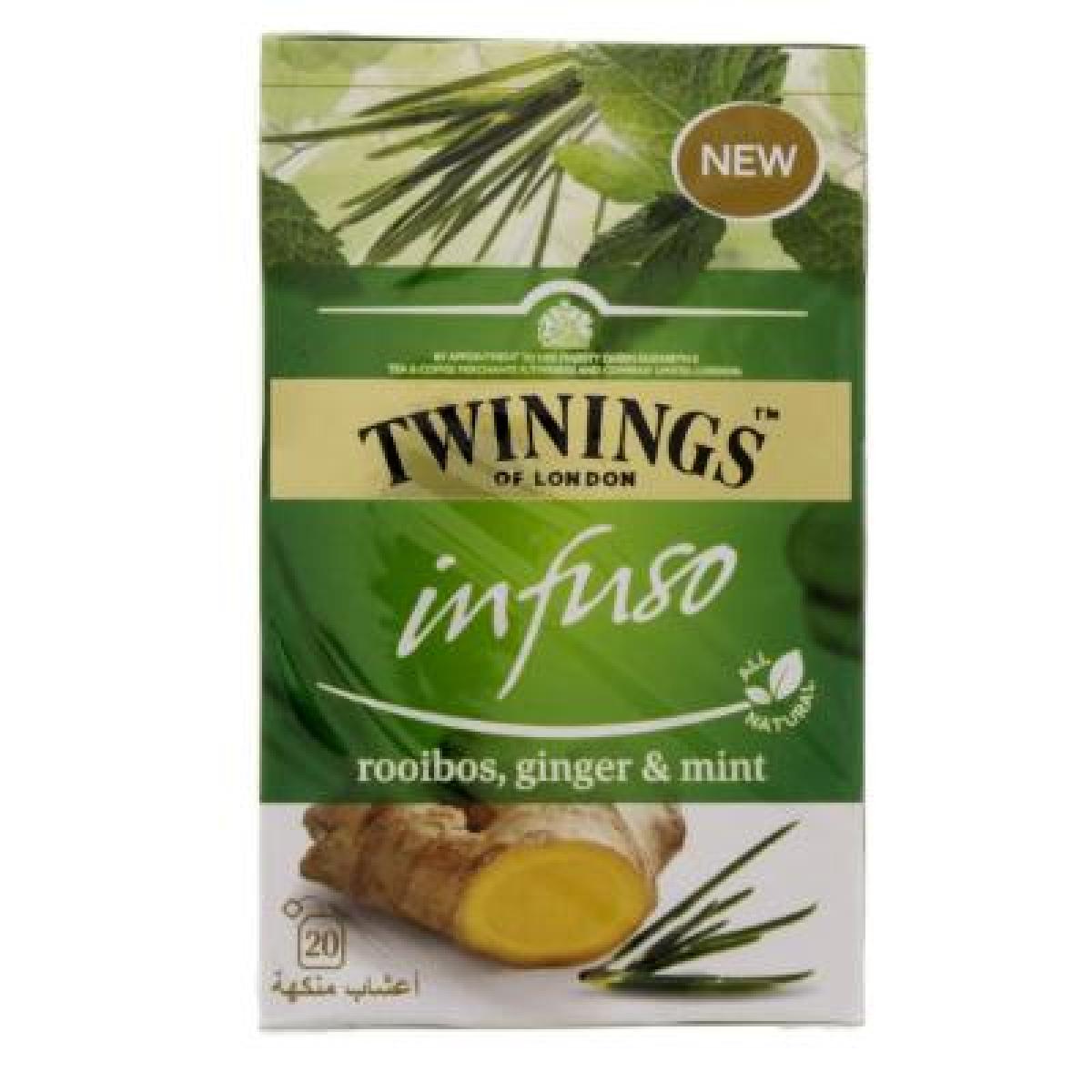 Infuso Rooibos, Ginger & Mint Tea