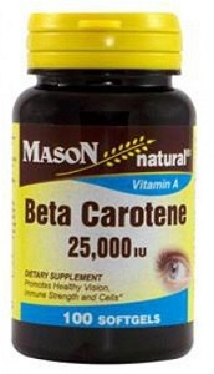 Beta Carotene 25000 IU 100 Soft Gels