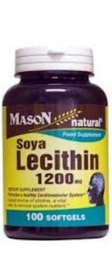 Soya Lecithin 1200 mg 100 Soft Gels