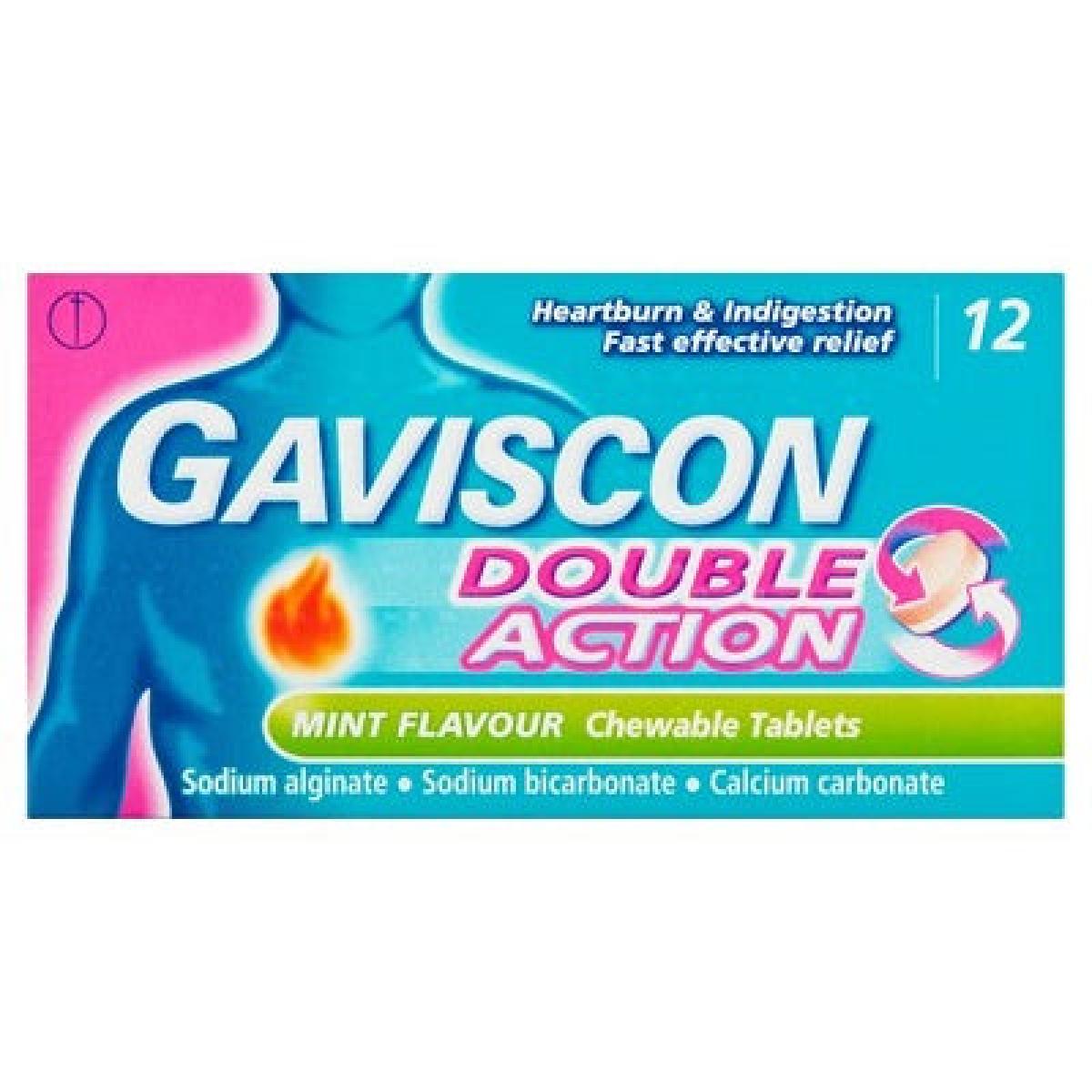Double Action Mint 12 Chewable Tablets