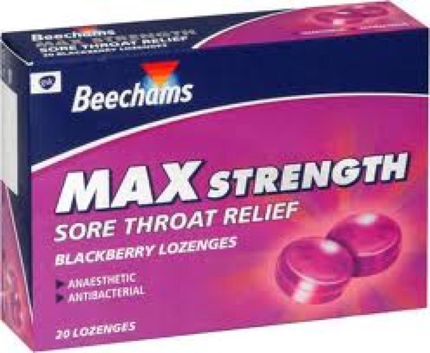 Sore Throat Blackberry 20 Lozenges