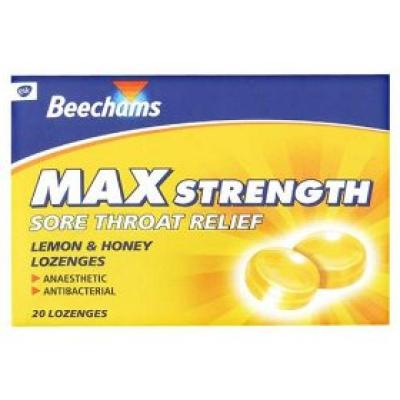 Sore Throat Honey & Lemon 20 Lozenges