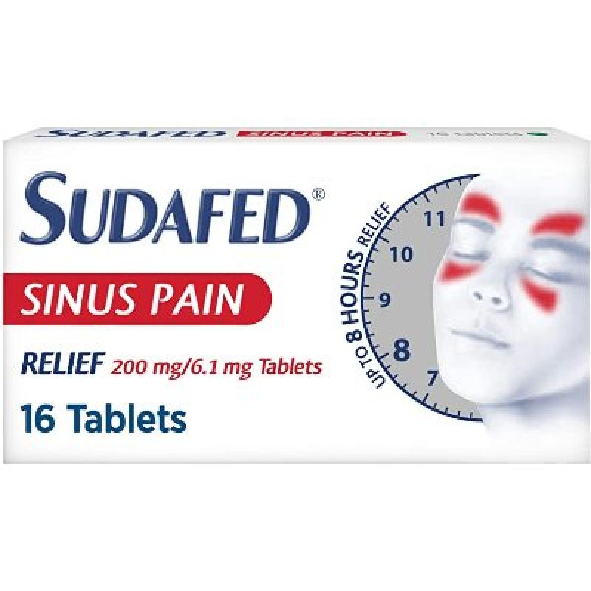 Sinus Pain Relief 200 mg/6.1 mg