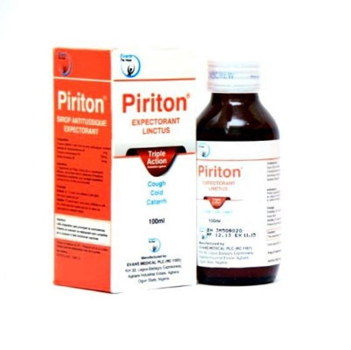 Piriton Expectorant Linctus - Cough, Cold & Catarrh