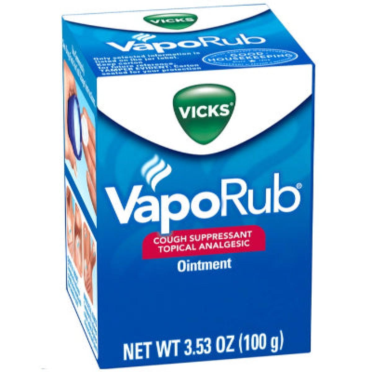 VapoRub Cough Suppressant Topical Analgesic Ointment