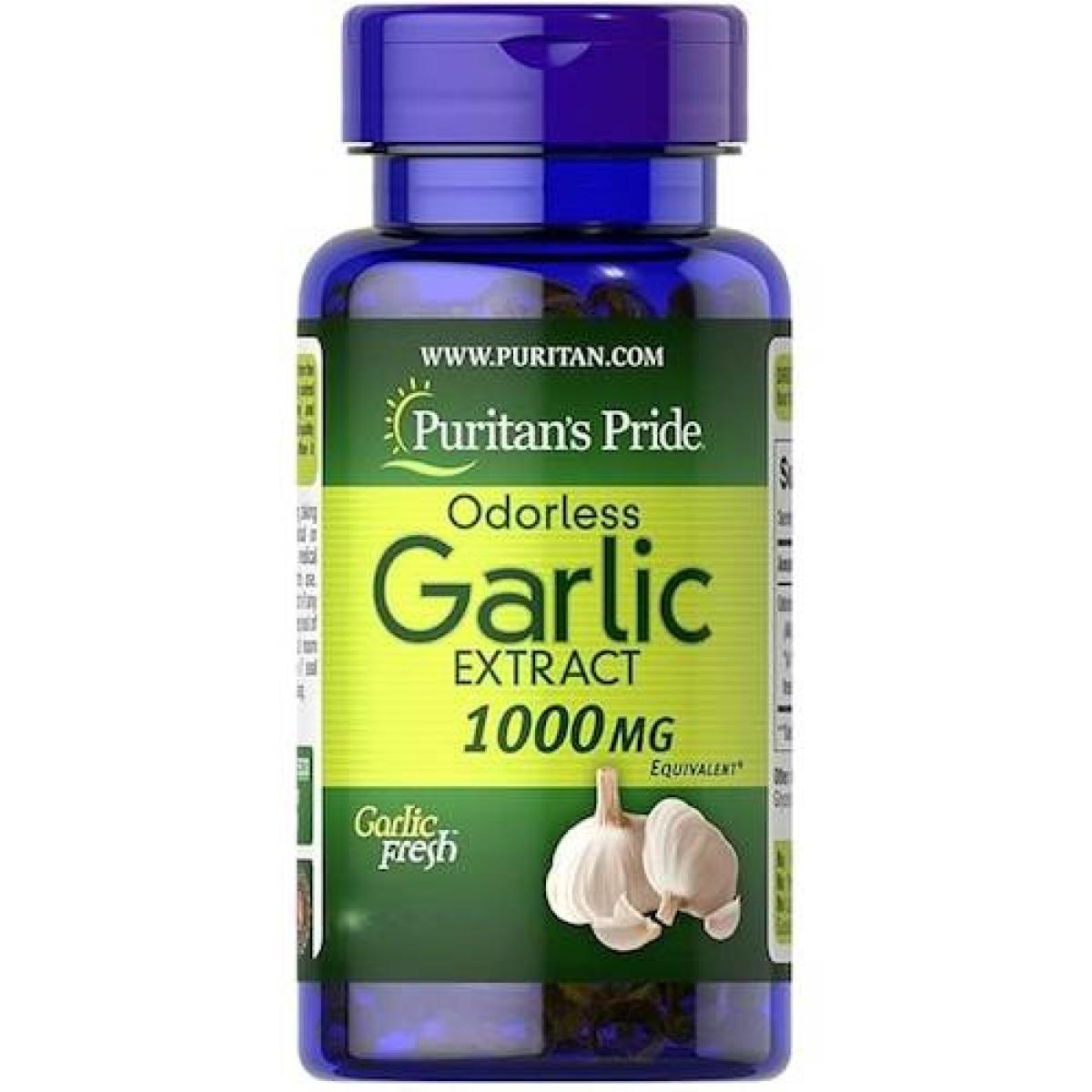 Odorless Garlic Extract 1000 mg 100 Soft Gels