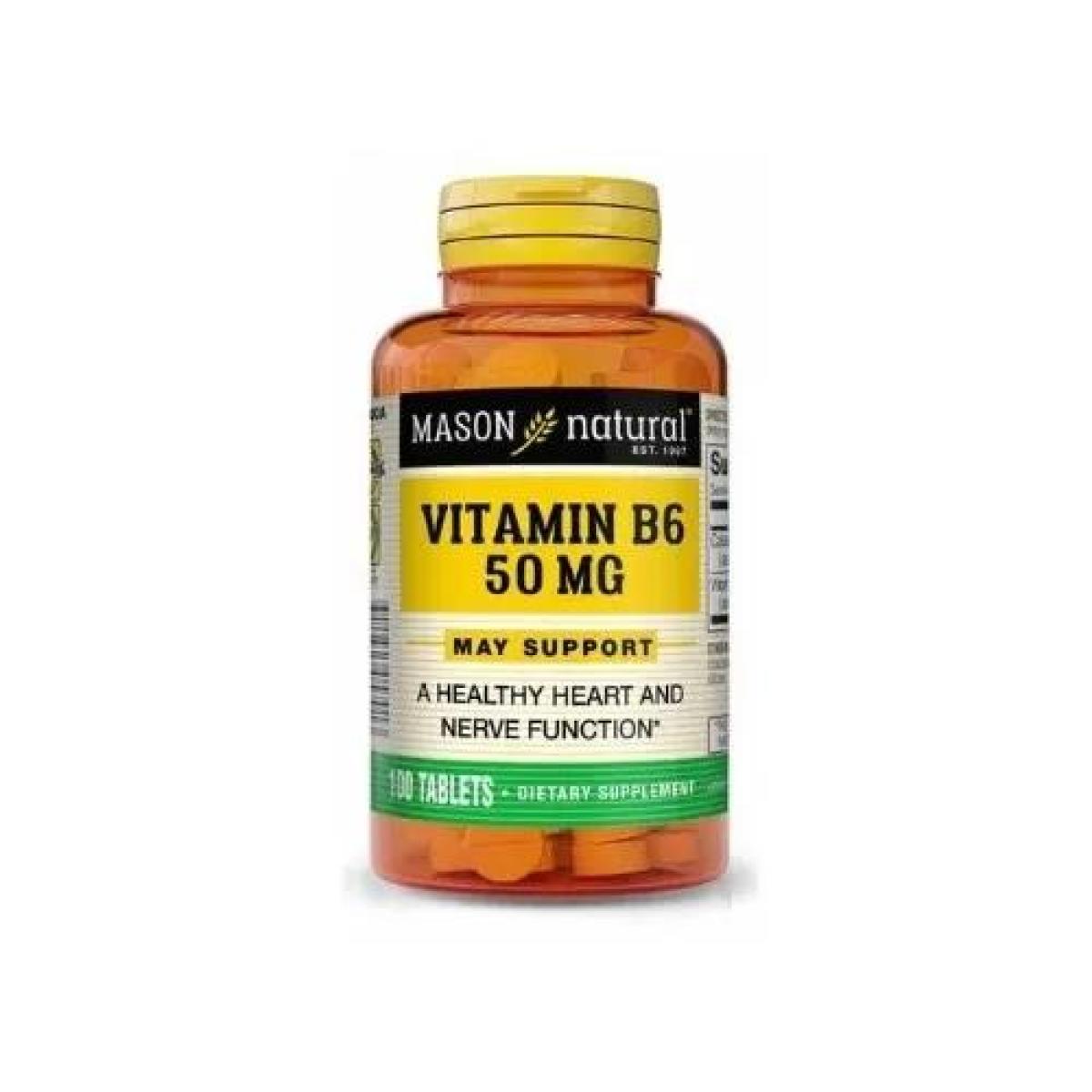Natural Vitamin B6 50 mg