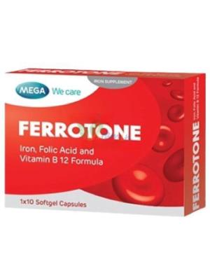 Iron, Folic Acid & Vitamin B 12 x10 Soft Gel Capsules