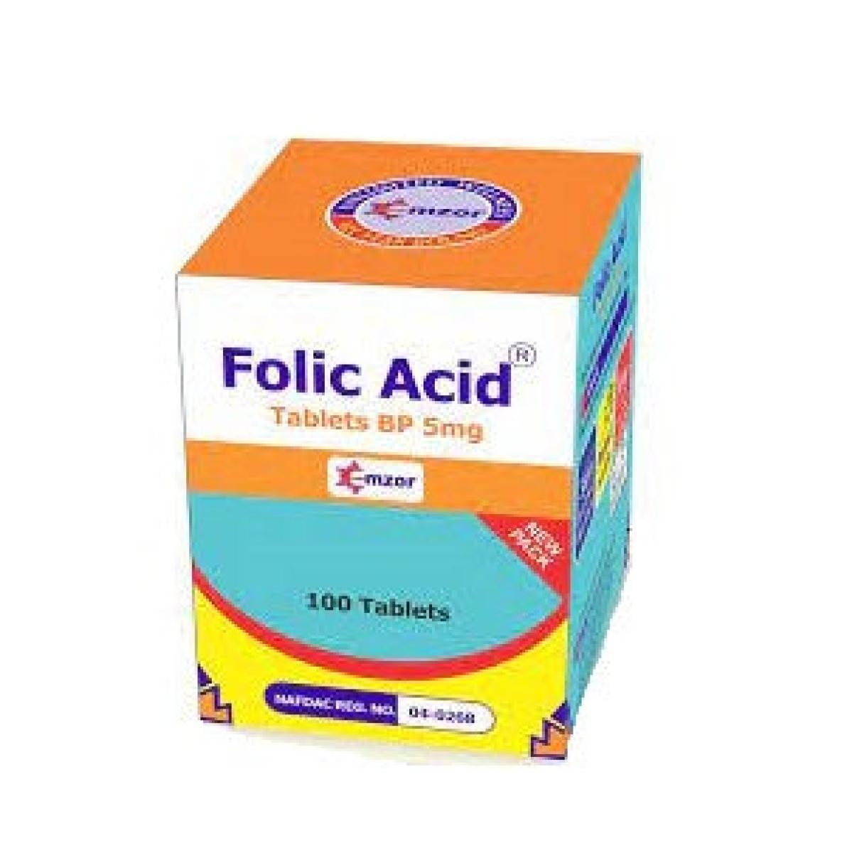 Folic Acid 5 mg