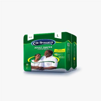 Unisex Adult Diaper Large 45-60 Inches x10