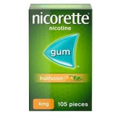 Nicotine Gum 4 mg Fruit Fusion x105