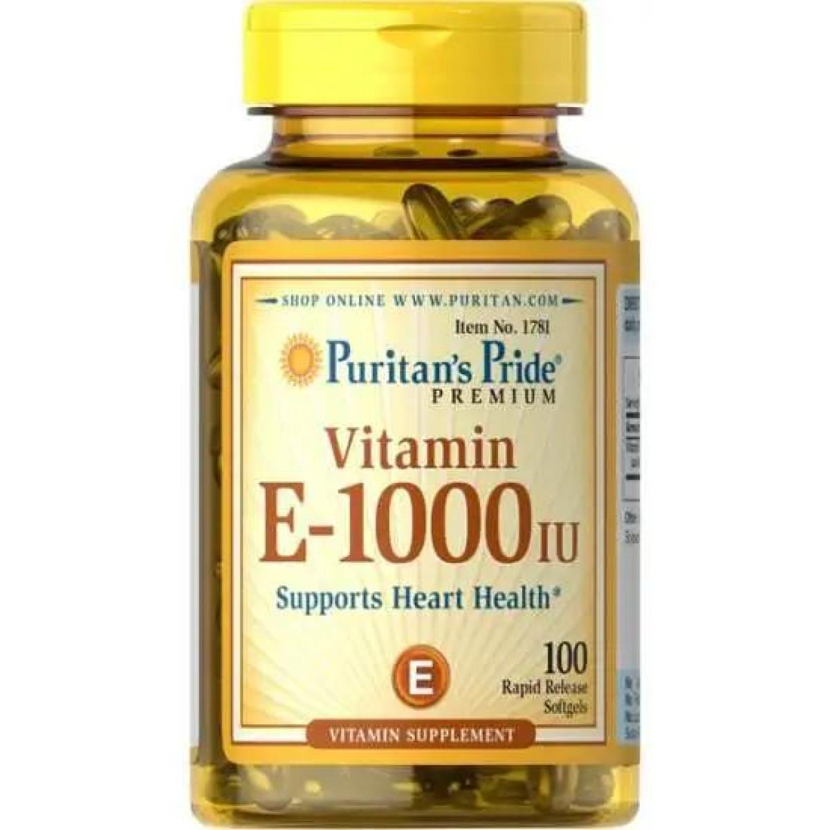 Vitamin E 1000 IU x100 Soft Gels