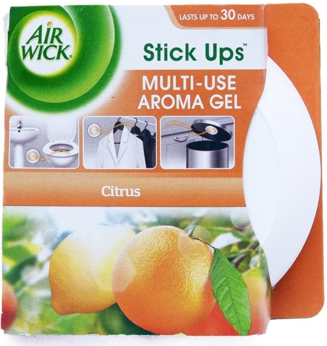 Air Freshener Stick Up Multi-Use Aroma Gel Citrus