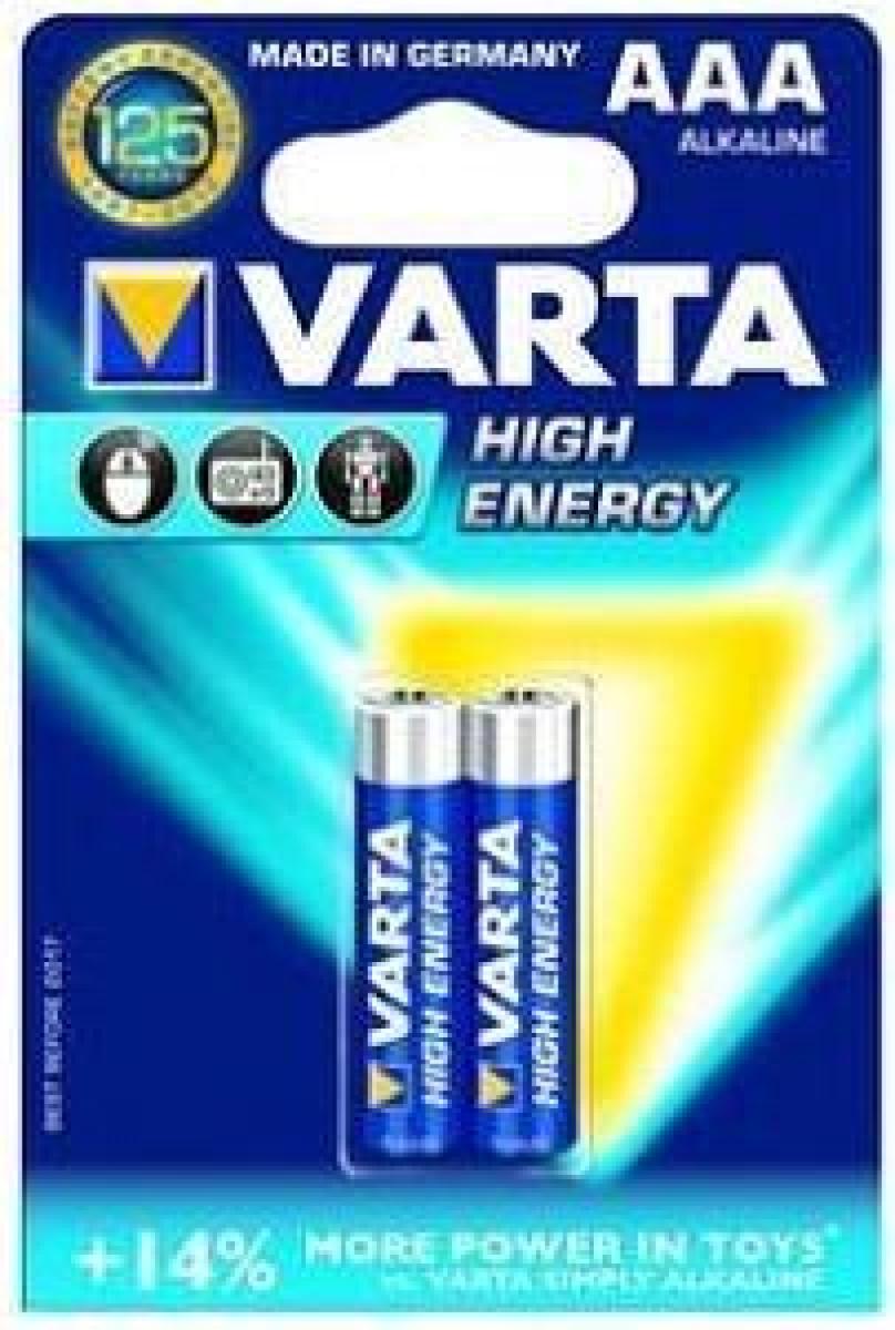 High Energy Alkaline Battery AAA x2