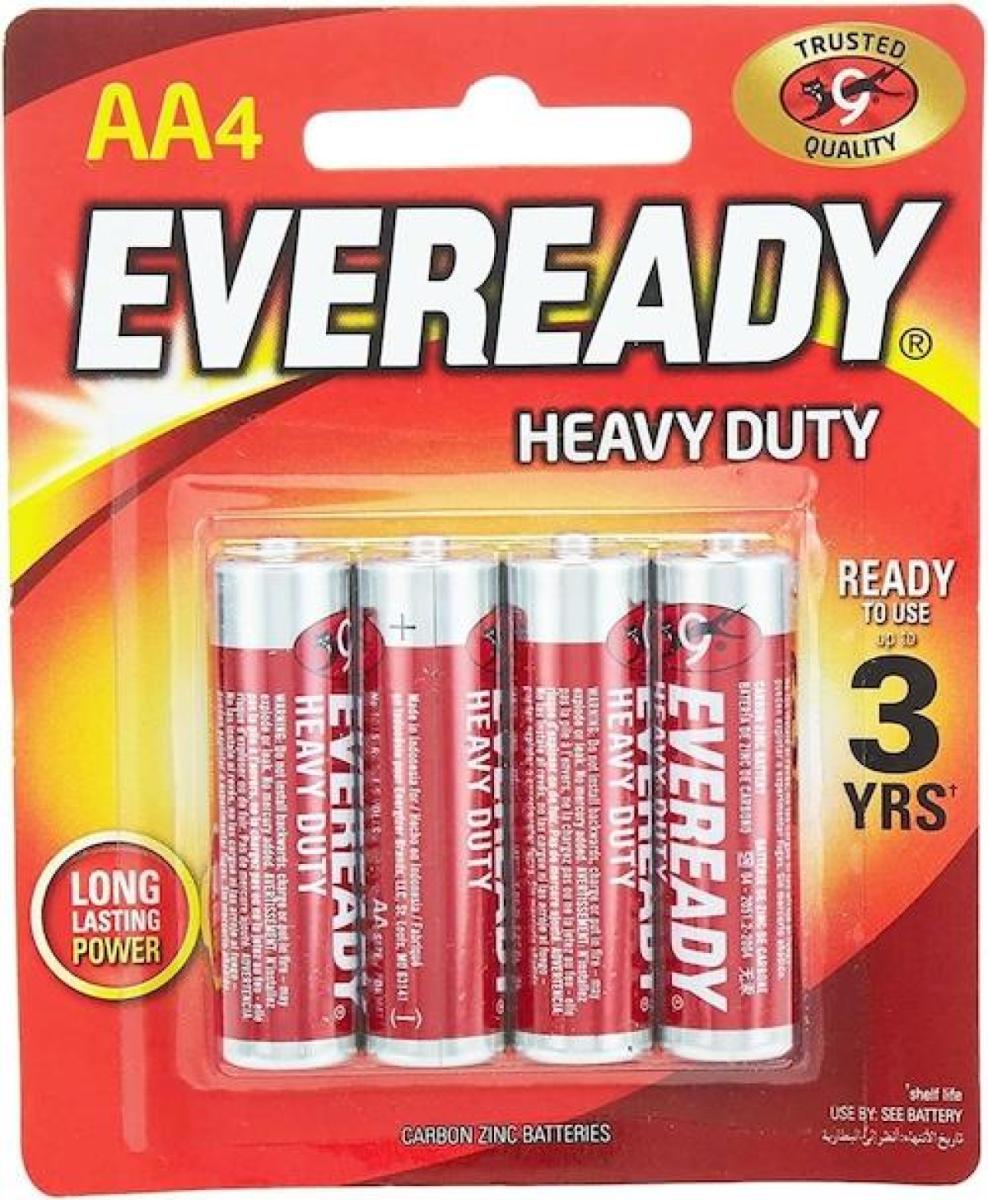Super Heavy Duty AA R6 Battery 1.5 V No.1015 BP-4 Red x4