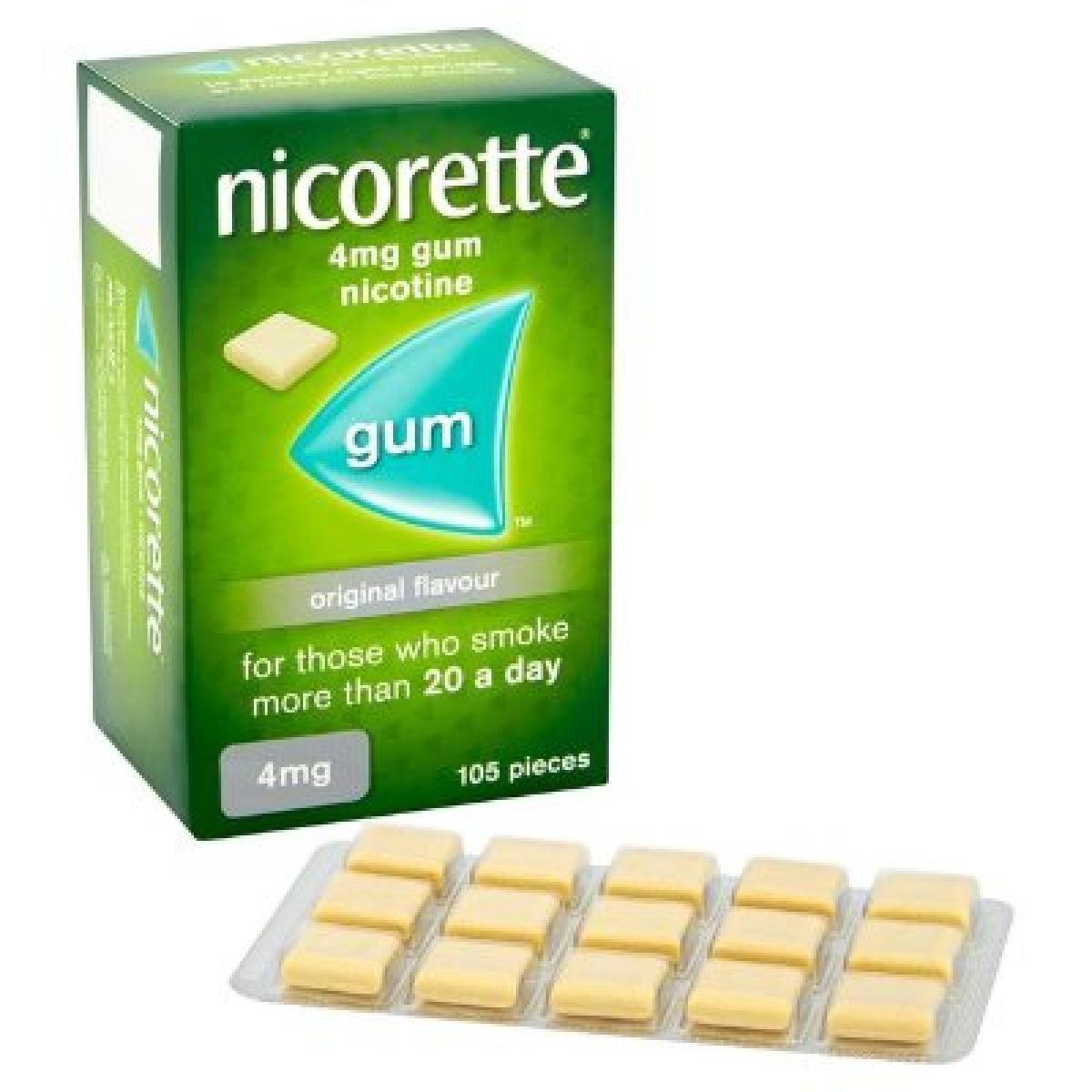 Nicotine Gum 4 mg Original x105