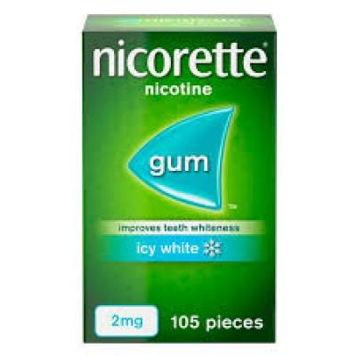 Nicotine Gum 4 mg Icy White x105