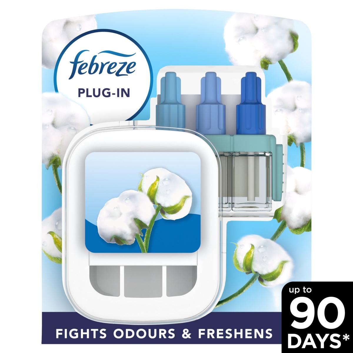 Air Freshener Plug & Refill Starter Kit Cotton Fresh
