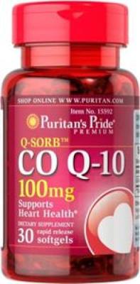 CoQ 10 100 mg 30 Soft Gels