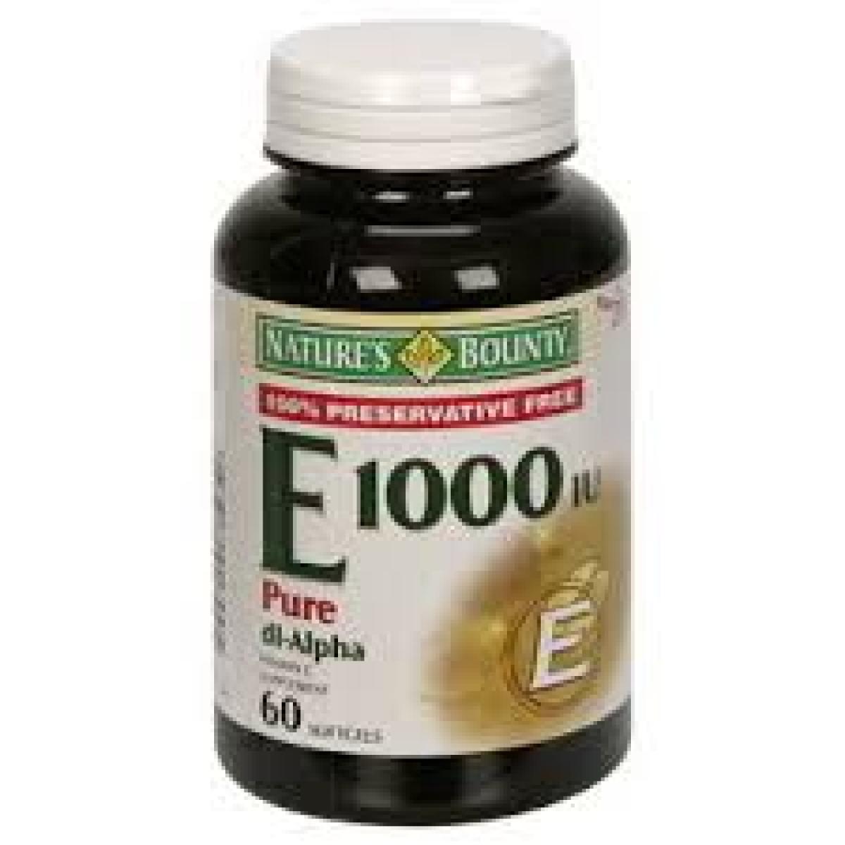Vitamin E 1000 IU 60 Soft Gels
