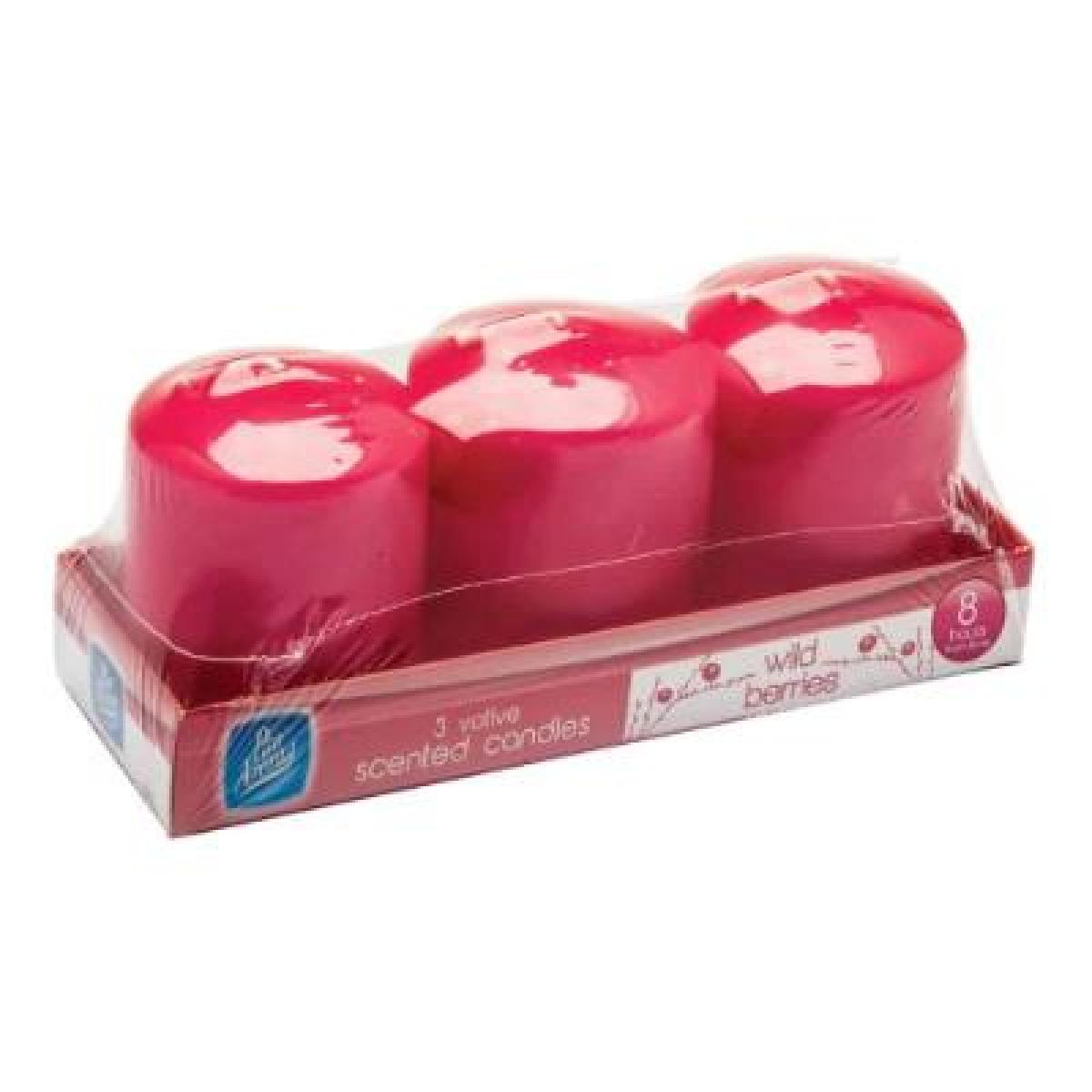 Scented Candles Wild Berries x3