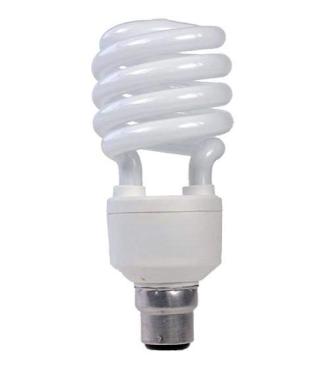 Energy Saving Half Spiral Long White Pin Bulb B22 20W