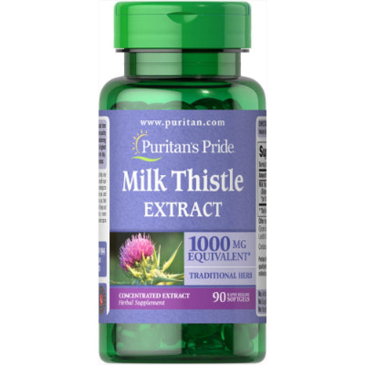 Milk Thistle Extract 1000 mg 90 Soft Gels