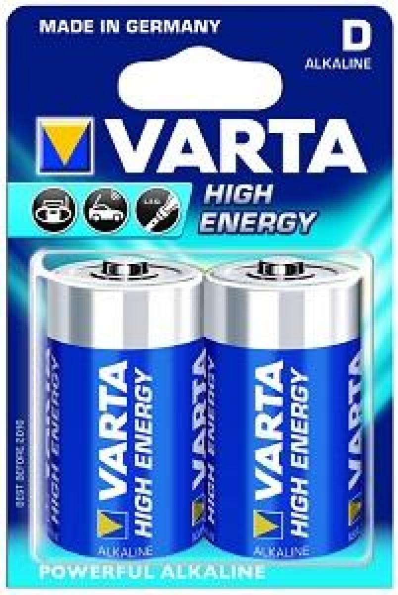 High Energy Alkaline Battery D x2