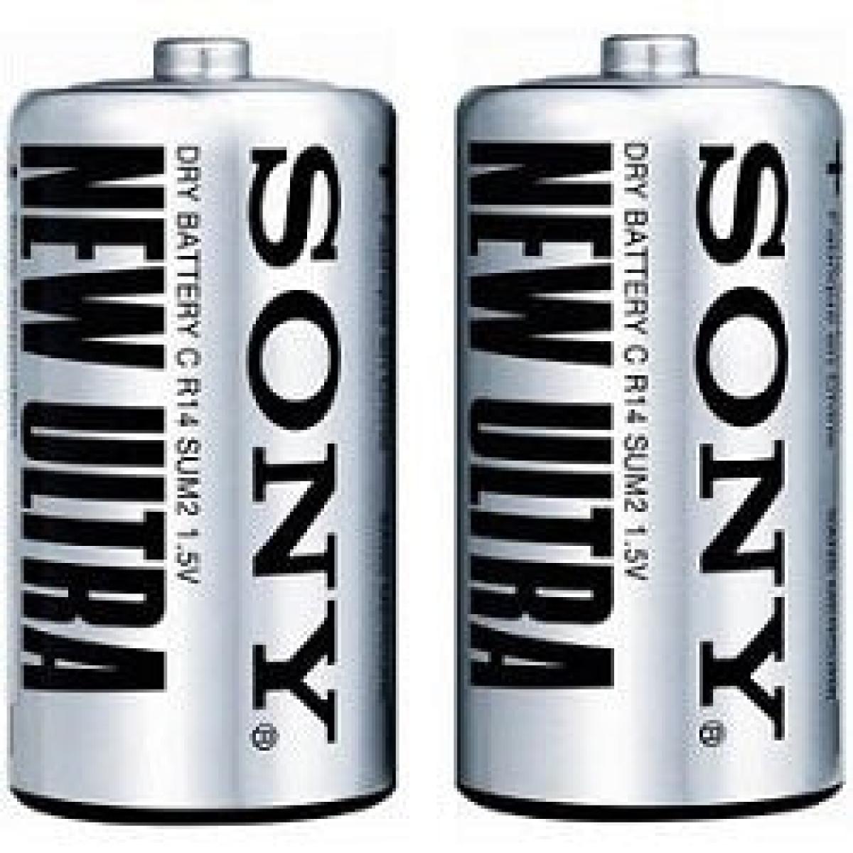 New Ultra Dry Battery 1.5V R20 D x2