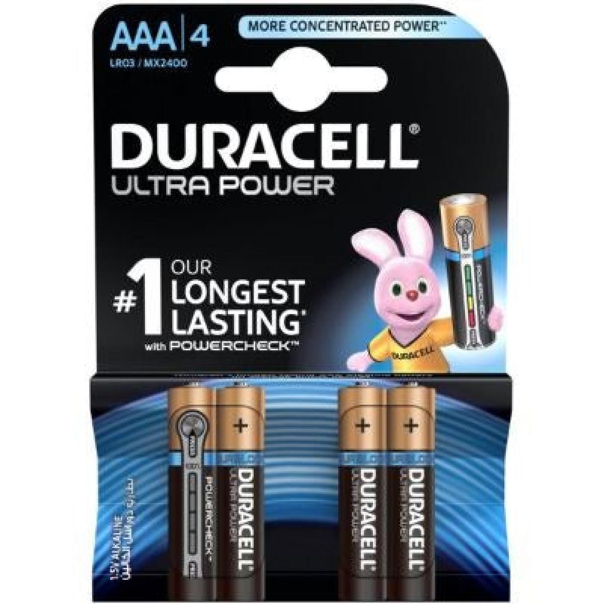 Ultra Power With Powercheck Batteries AAA x4