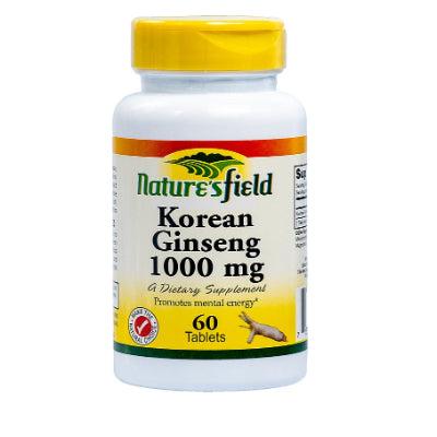 Nature's Field Korean Ginseng 1000 mg