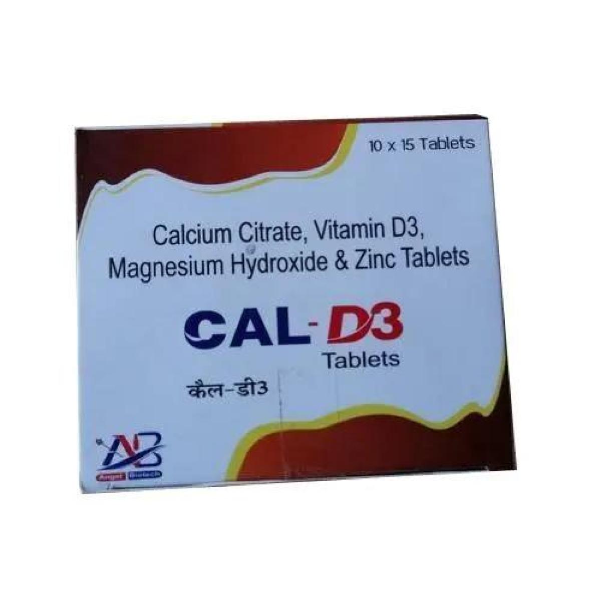 Calcium Citrate, Vitamin D3, Magnesium Hydroxide & Zinc