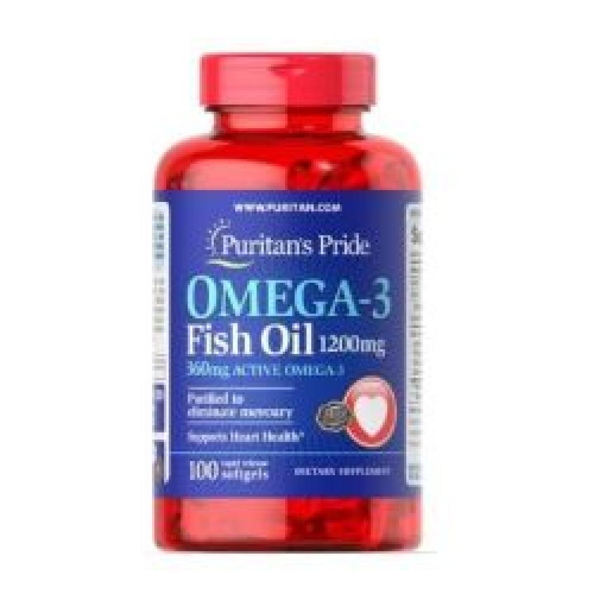 Omega 3 Fish Oil 1200 mg 100 Soft Gels