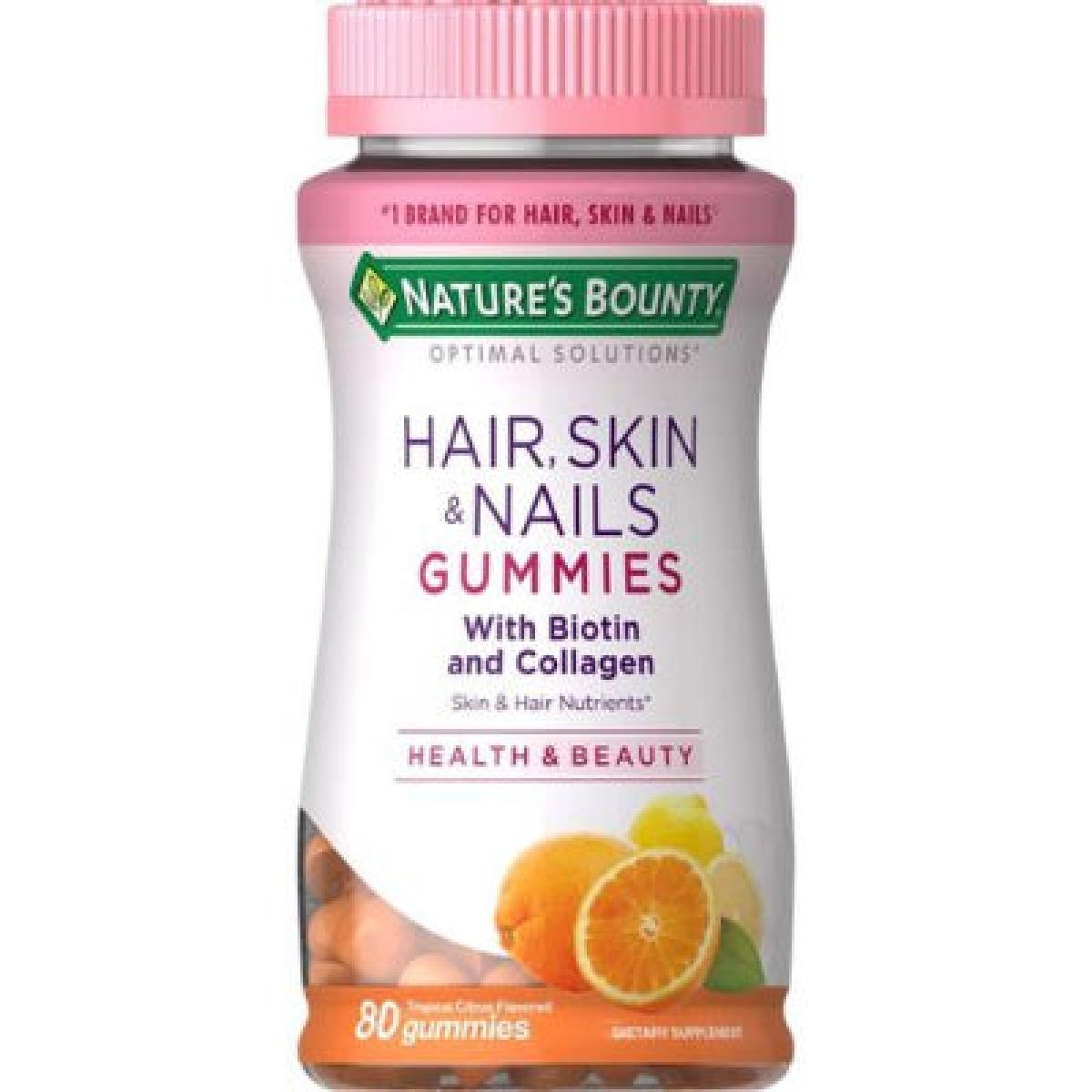 Hair, Skin & Nails Tropical Citrus Flavour 80 Gummies