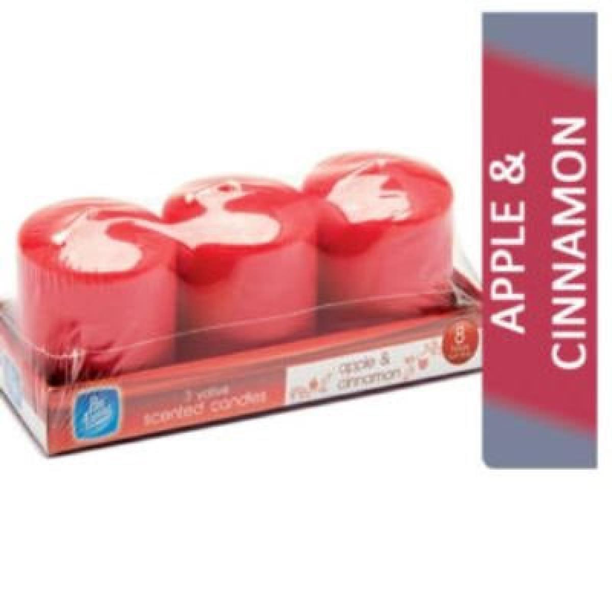 Scented Candles Apple Cinnamon x3