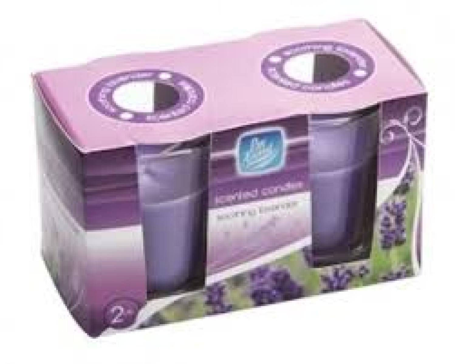 Glass Scented Candles Wild Berries x2