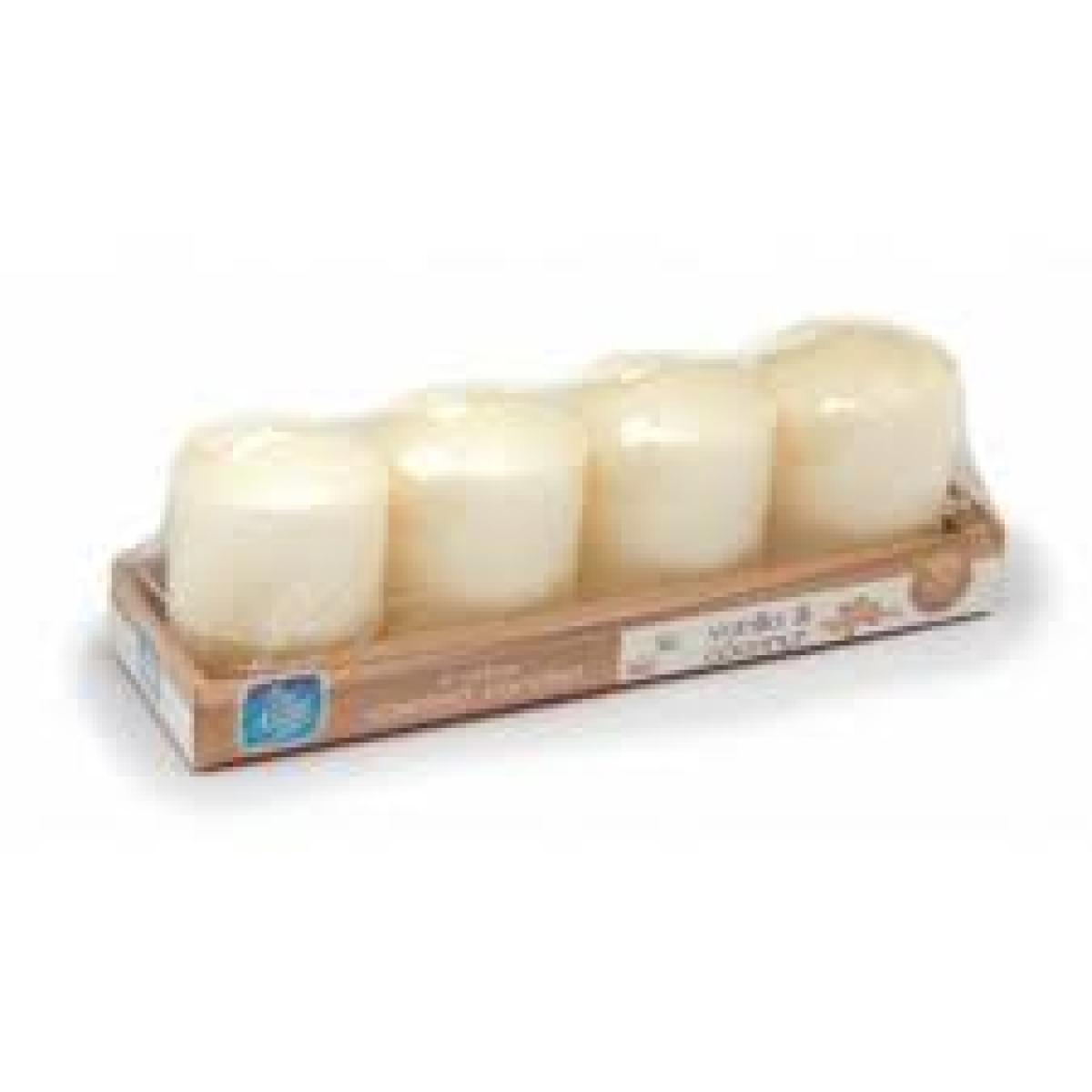 Votive Scented Candles Vanilla & Coconut x4