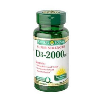 D3 2000 IU 150 Soft Gels