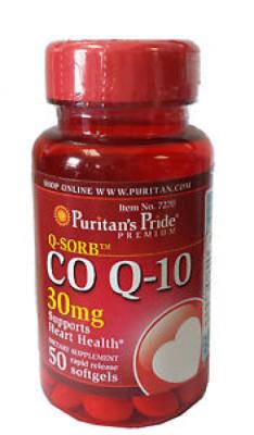 CoQ 10 30 mg 50 Soft Gels