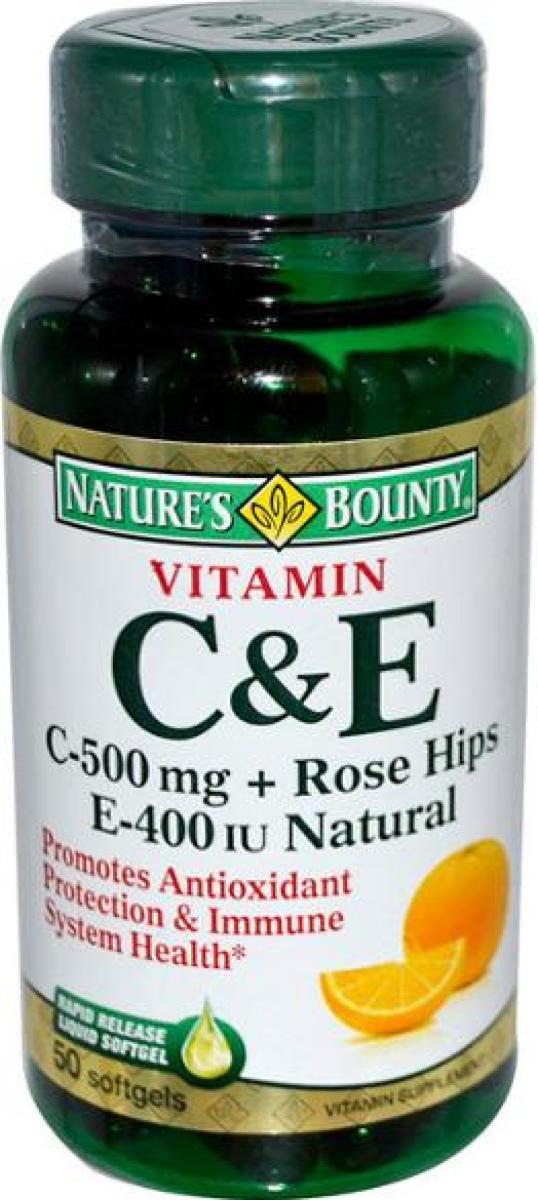 Vitamin C & E 50 Soft Gels