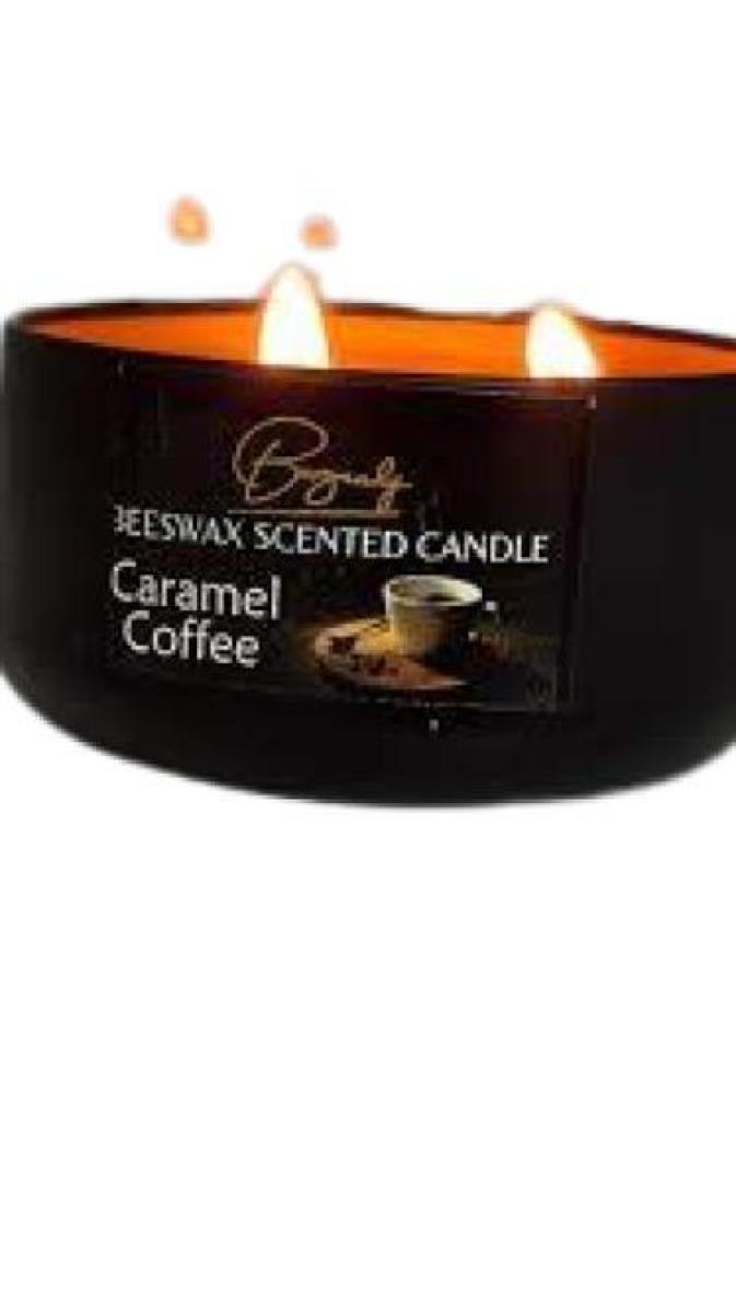 Beeswax Scented Candles Caramel Coffee
