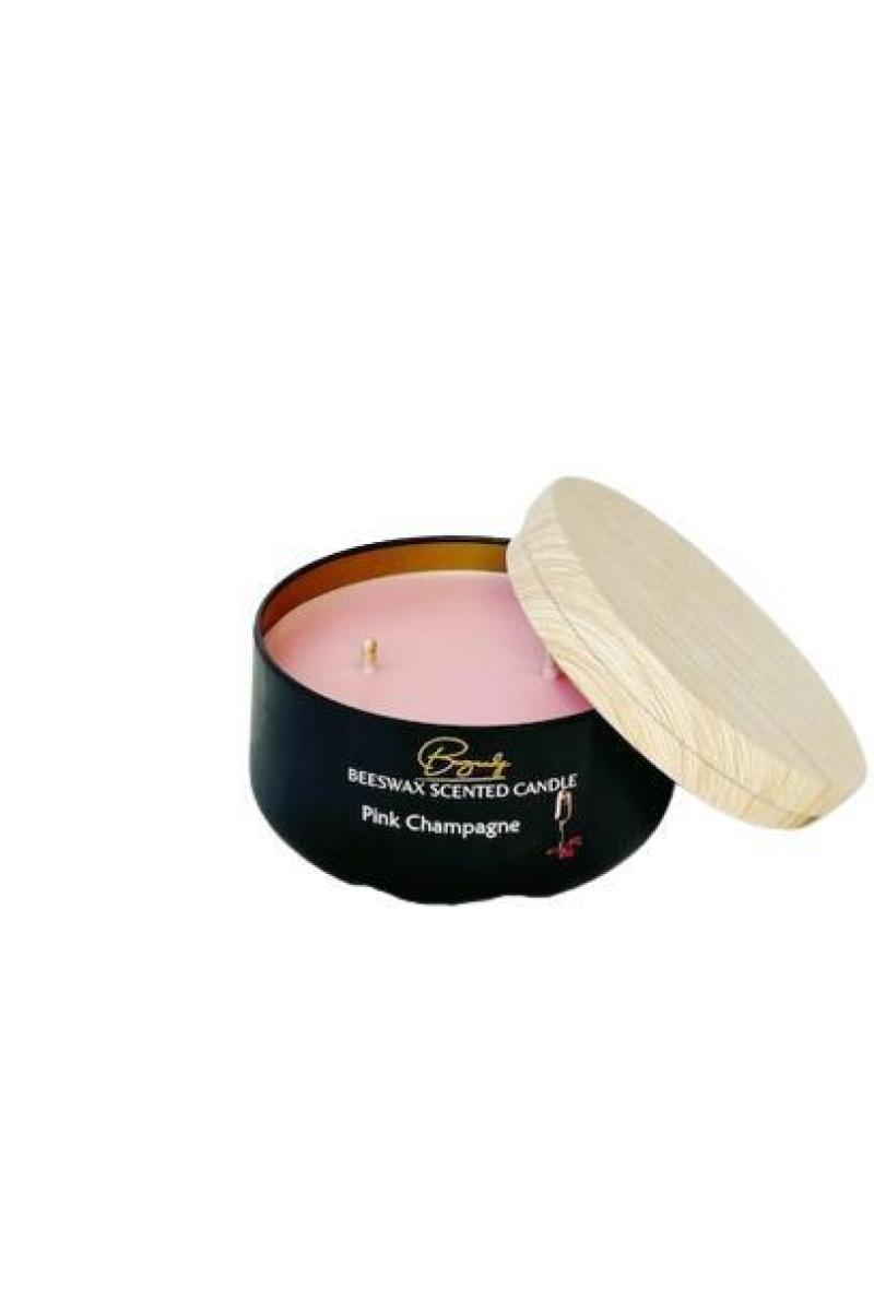 Beeswax Scented Candles Pink Champagne