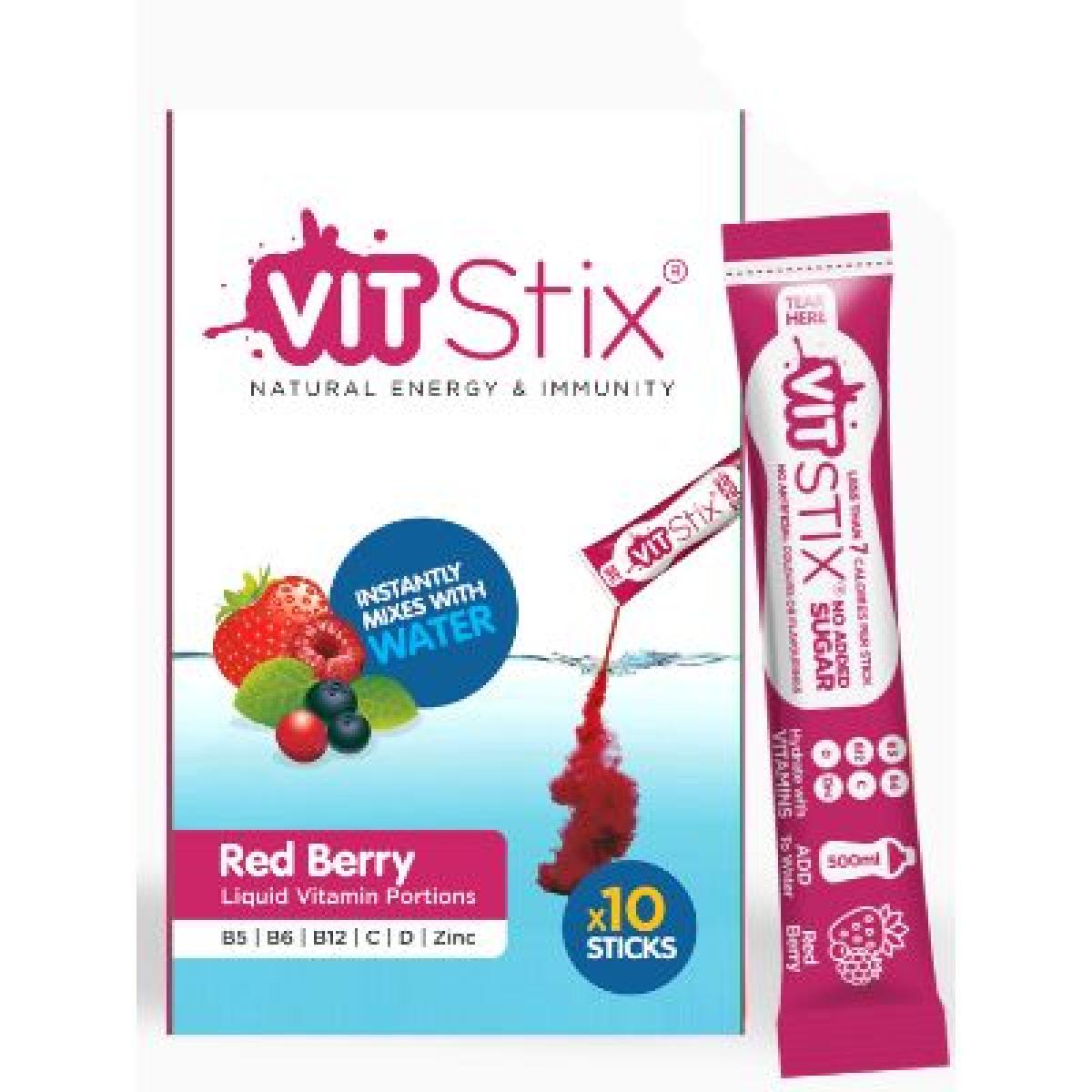 Liquid Vitamin Red Berry 10 Sticks