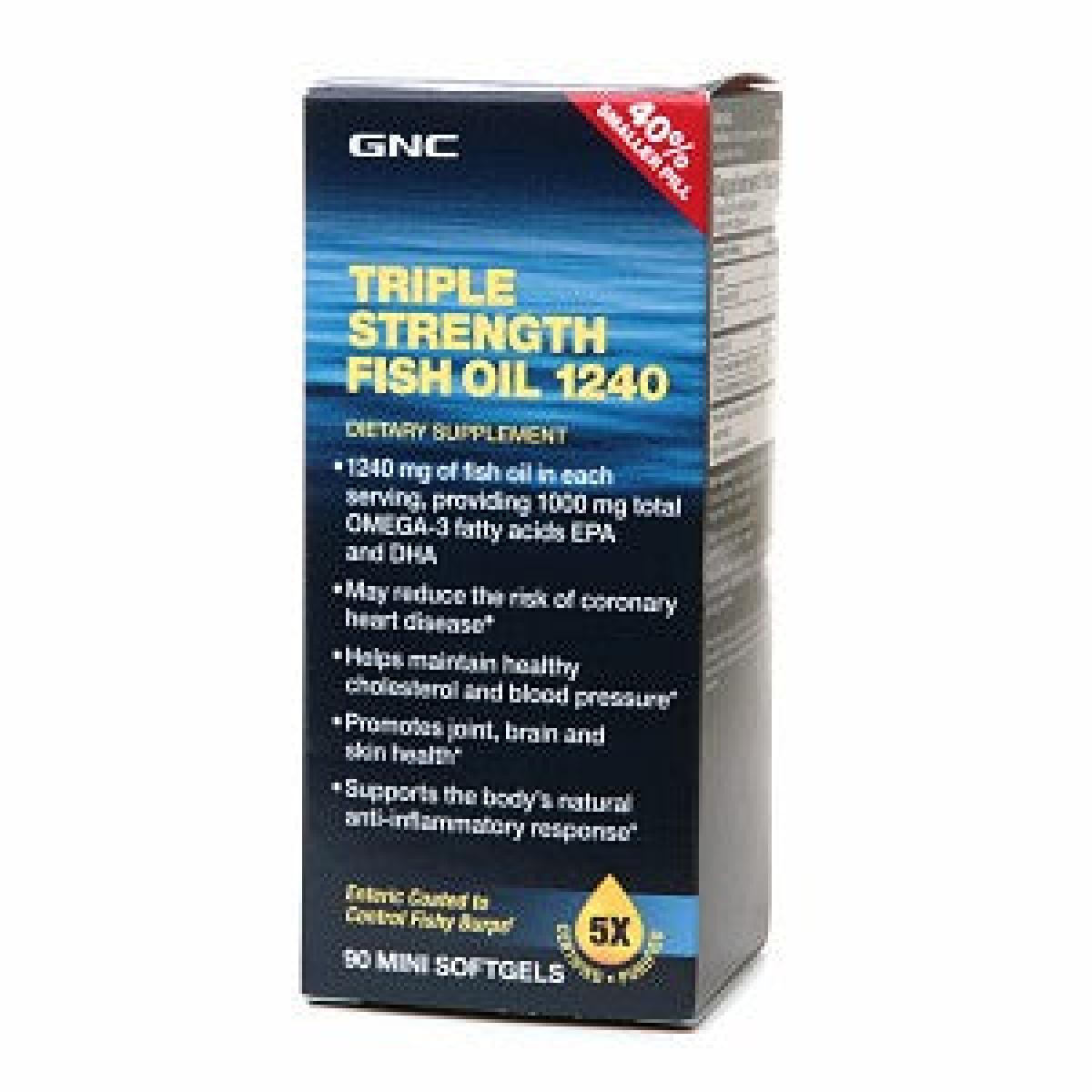 Triple Strength Fish Oil 1240 90 Soft Gels