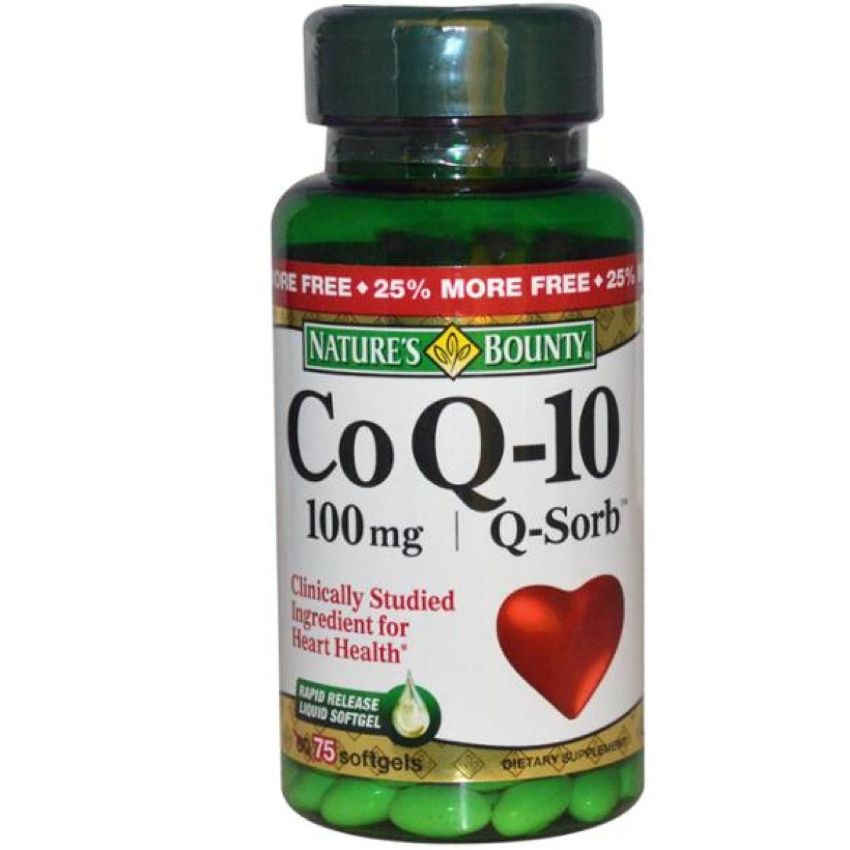 CoQ10 100 mg Q-Sorb 75 Soft Gels