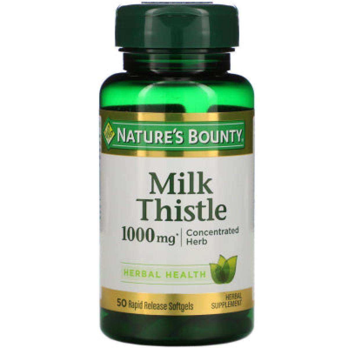 Milk Thistle 1000 mg 50 Soft Gels