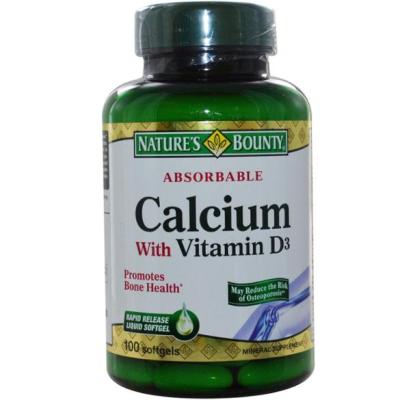 Calcium + Vitamin D3 100 Soft Gels