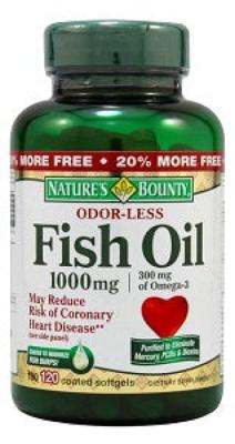 Fish Oil Omega 3 1000 mg 120 Soft Gels