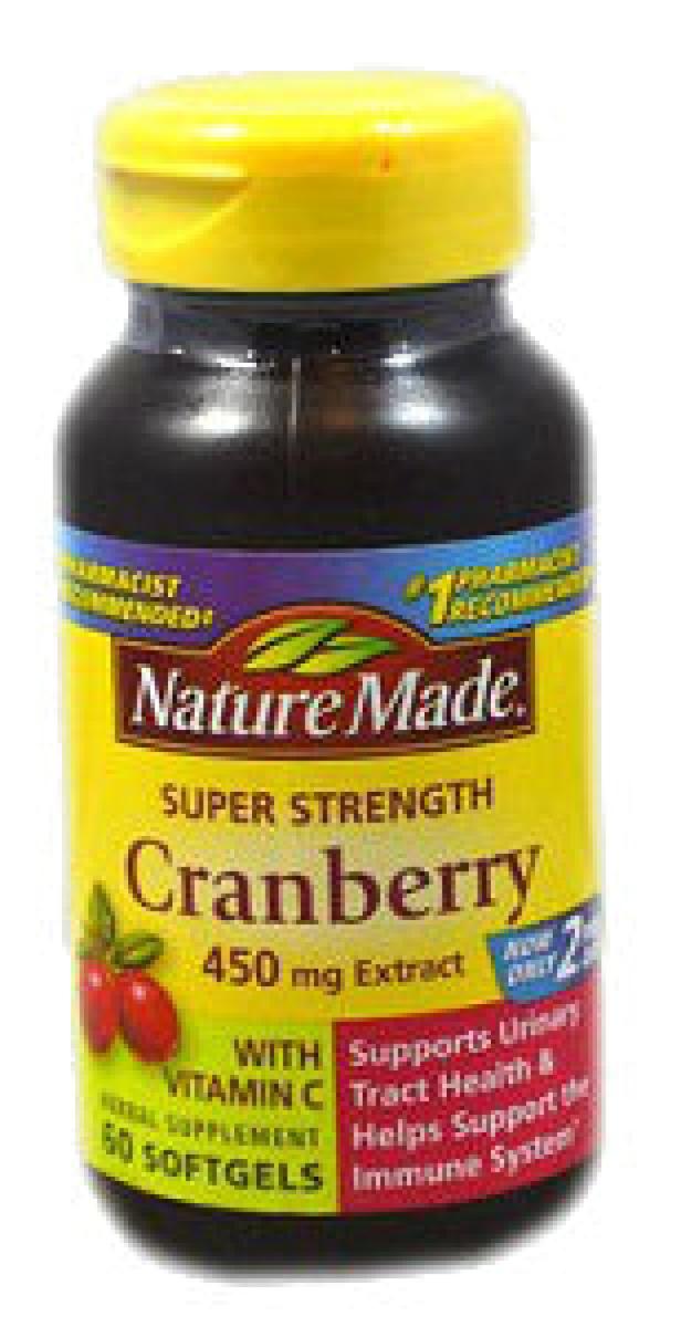 Super Strength Cranberry 450 mg 60 Soft Gels